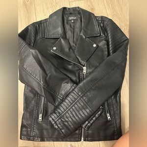 Women’s Top Shop Leather Jacket size 10
